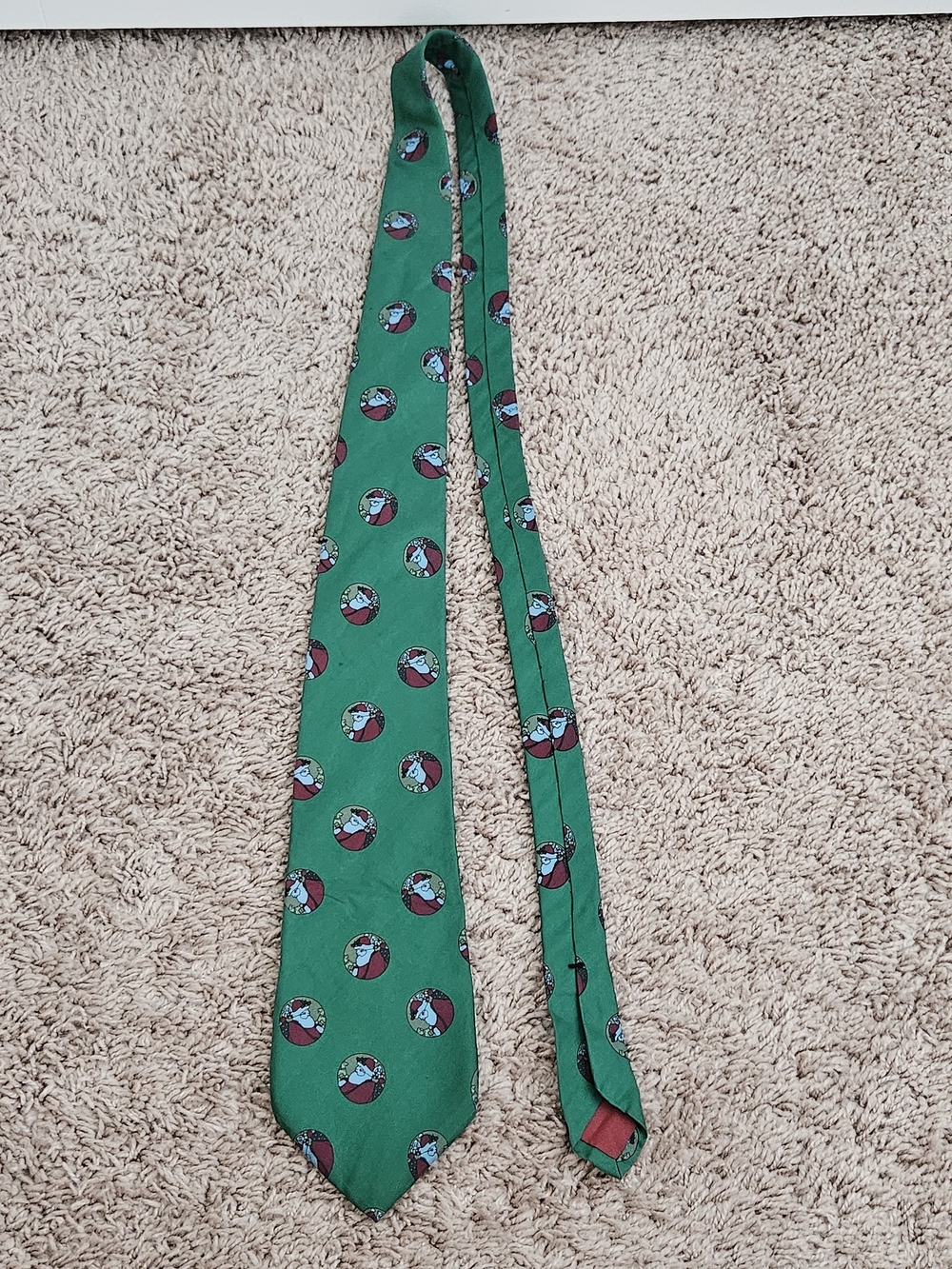 Vintage 100% Silk Christmas Tie